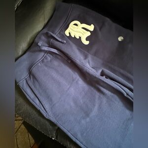 Polo Ralph Lauren Classic Fleece Letterman Jogger Men XS Club Navy NWT NEW